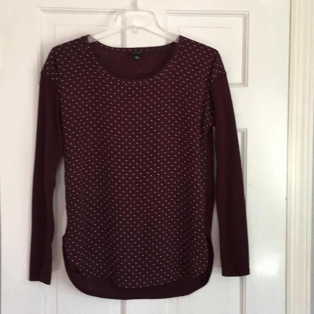 Ann Taylor maroon top - Picture 1 of 2